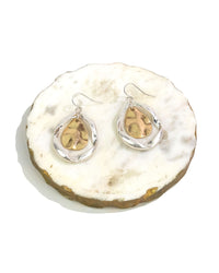 Dauplaise Jewelry - Organic Orbital Teardrop Earrings