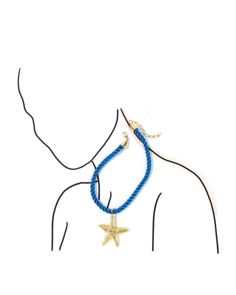 Dauplaise Jewelry - Starfish Rope Necklace