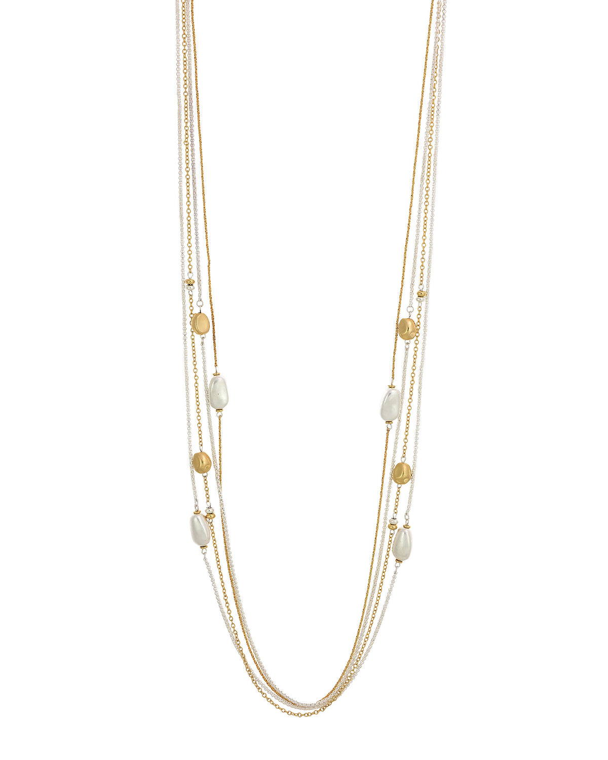 Dauplaise Jewelry - Radiant Fusion Nugget Station Necklace