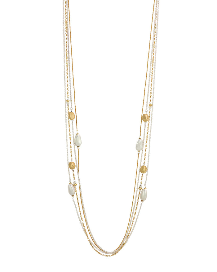 Dauplaise Jewelry - Radiant Fusion Nugget Station Necklace