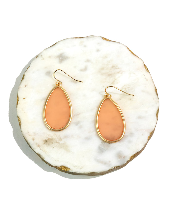 Dauplaise Jewelry - Coral Reef Elegance Teardrop Earrings