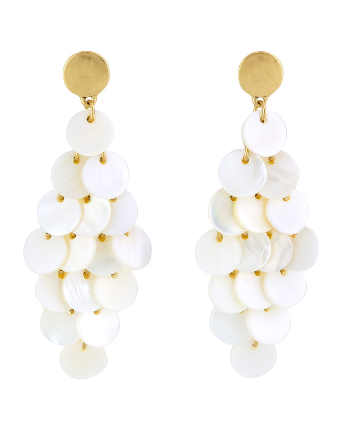 Dauplaise Jewelry - Golden Seashell Radiance Earrings