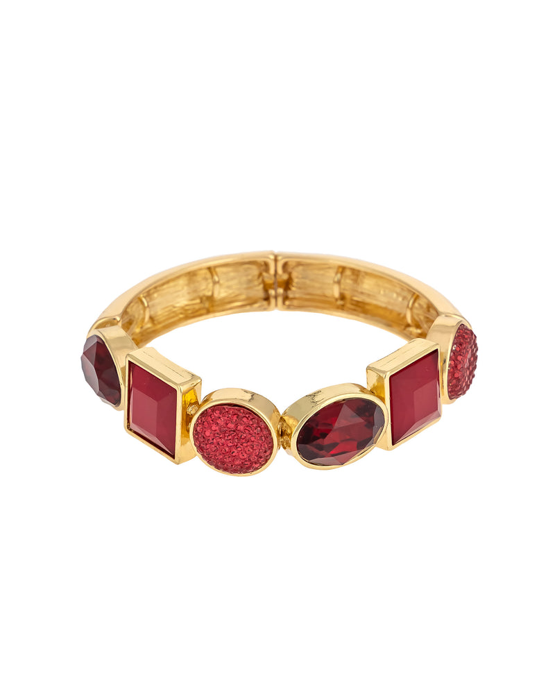 Dauplaise Jewelry - Crimson Elegance Stretch Bracelet