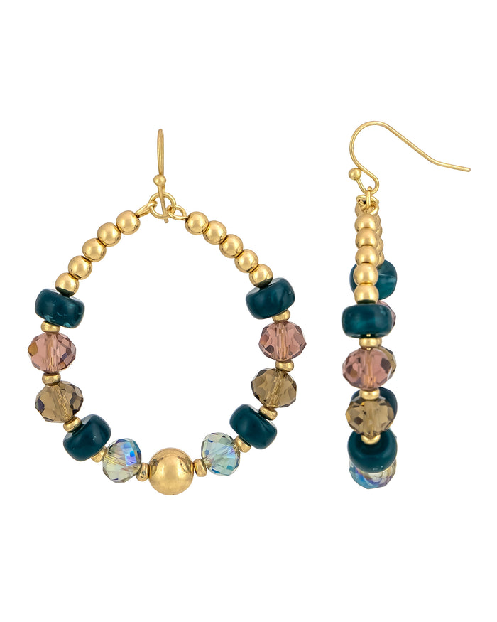 Dauplaise Jewelry - Golden Mosaic Hoops