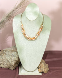 Dauplaise Jewelry - Braided Beaded Statement Necklace