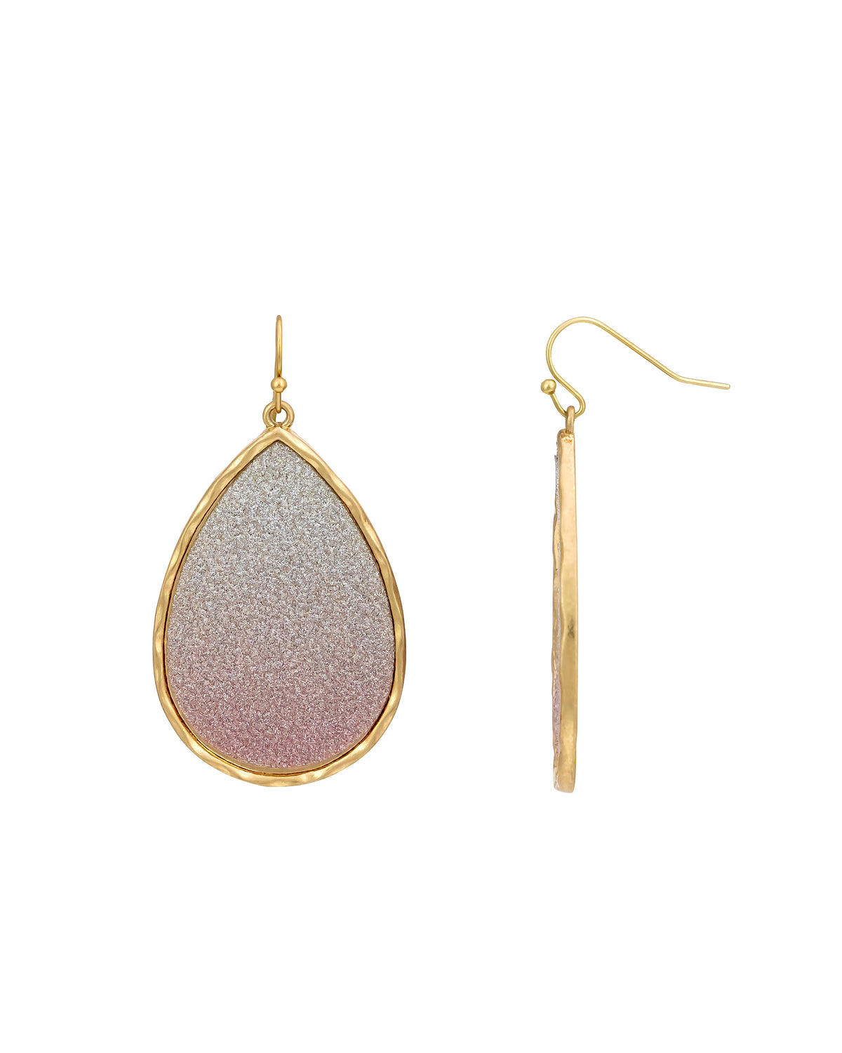 Dauplaise Jewelry - Ombre Glitter Teardrop Earrings