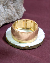 Dauplaise Jewelry - Gold-Tone Textured Stretch Bracelet