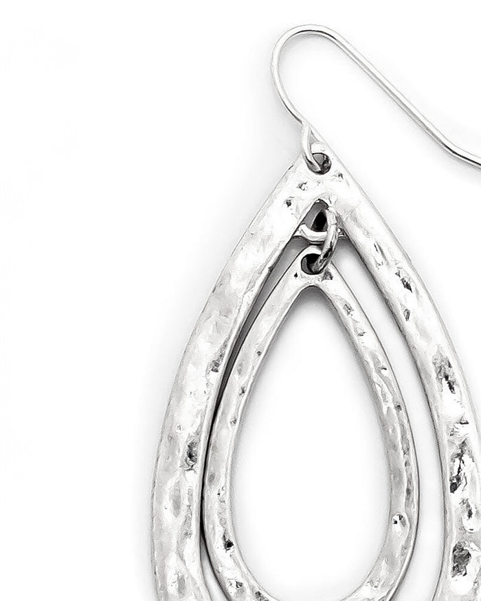 Dauplaise Jewelry - Orbital Silver Drop Earrings