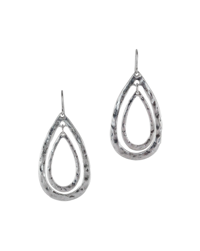 Dauplaise Jewelry - Orbital Silver Drop Earrings