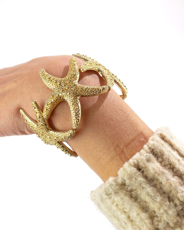 Dauplaise Jewelry - Gold-Tone Starfish Bracelet