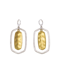 Dauplaise Jewelry -Two-tone Orbital Drop Earrings
