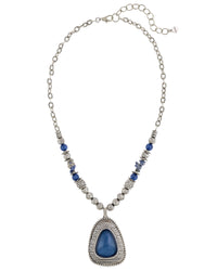 Ruby Rd. - Blue Teardrop Pendant Necklace