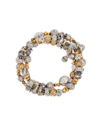 Ruby Rd. - Two-tone Three Row Stretch Bracelet