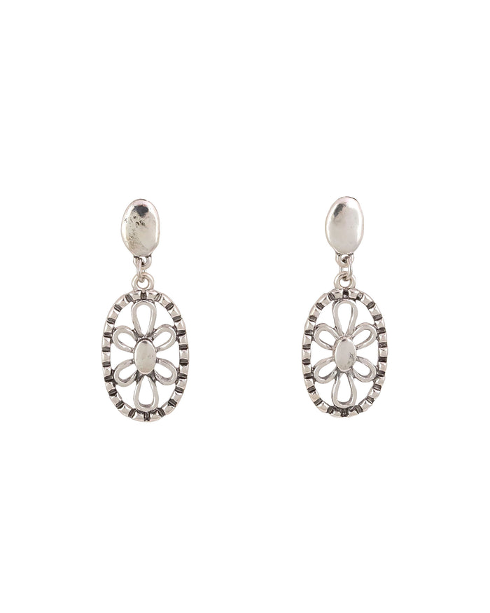 Ruby Rd. - Silver-Tone Teardrop Earrings