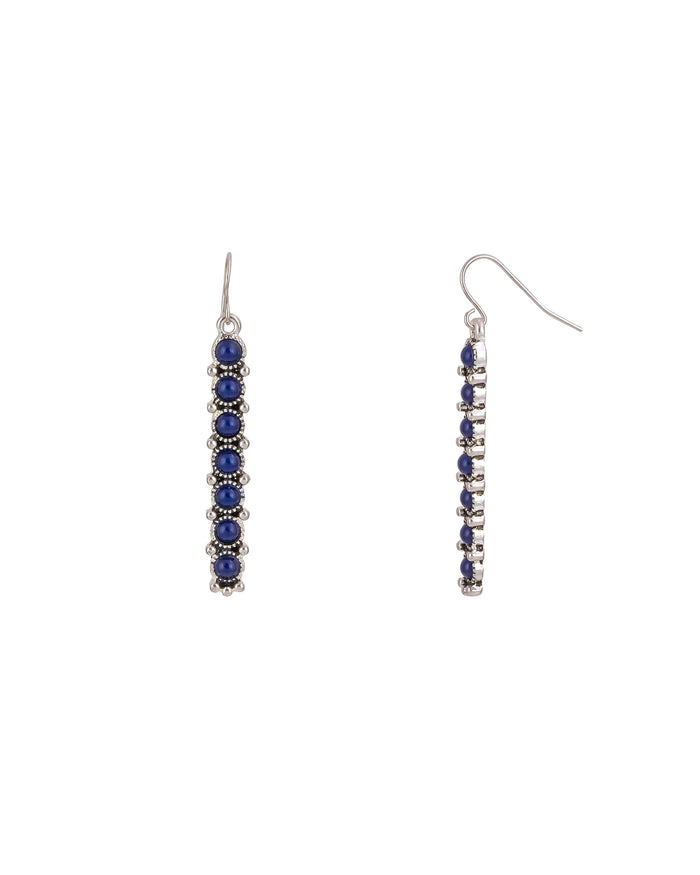 Ruby Rd. - Blue Bar Dangle Earrings