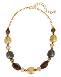 Ruby Rd. - Golden Earth Statement Necklace