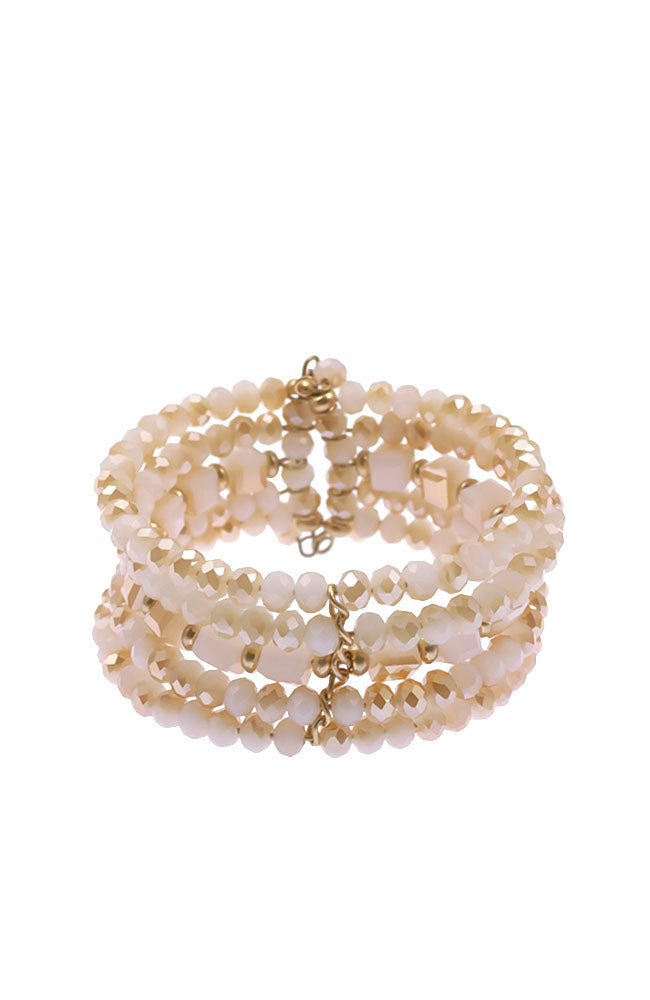 Dauplaise Jewelry - Neutral Stone Cuff Bracelet