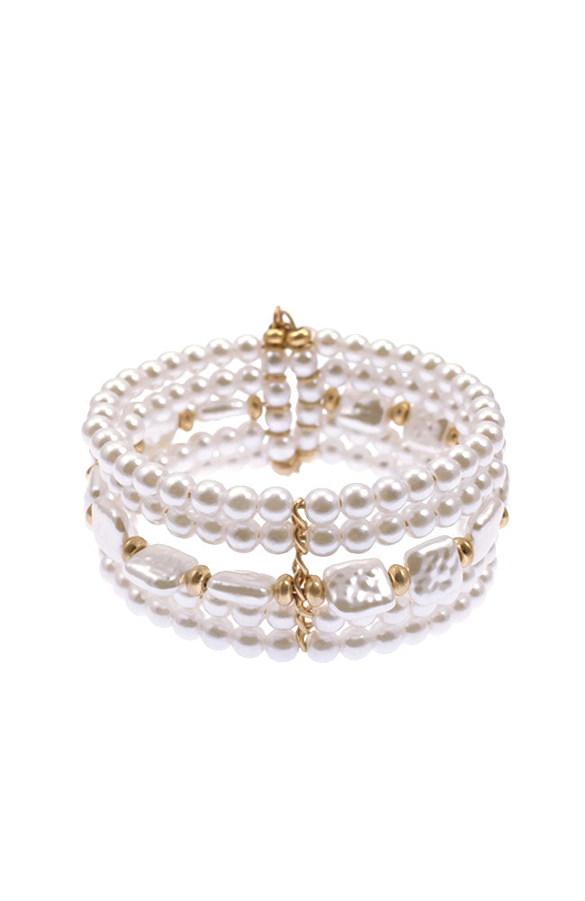 Dauplaise Jewelry - Pearl Cuff Bracelet